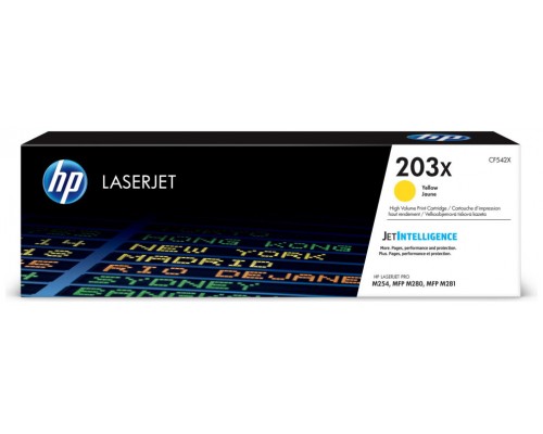 HP 203X TONER AMARILLO ALTA CAPACIDAD HP203X (CF542X)