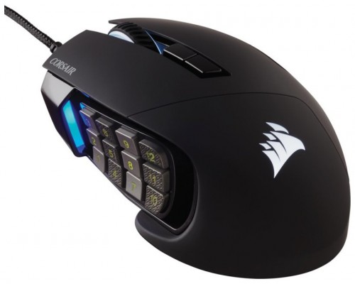 Corsair Scimitar RGB Elite ratón mano derecha USB tipo A Óptico 18000 DPI