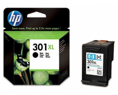 CARTUCHO DE TINTA HP DESKJET 1050 2050 3050 NEGRO 301XL 8ML (CH563EE) HP301XL