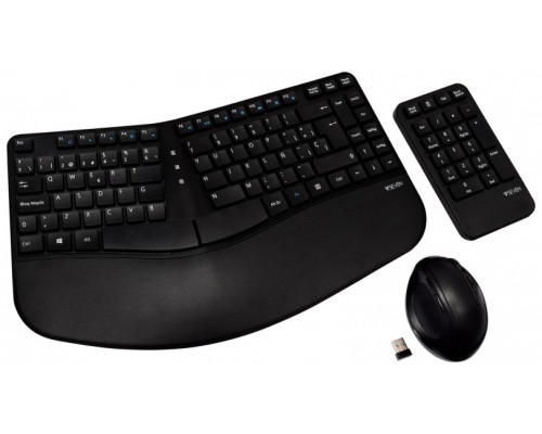 ERGONOMIC KEYBOARD MOUSE COMBO WRLS