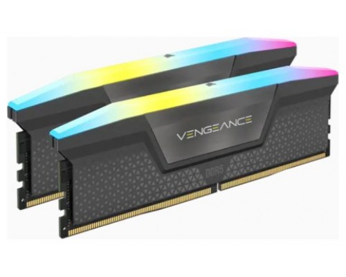 MEMORIA CORSAIR DDR5 64GB 2X32GB PC5200 VENGEANCE RGB CMH64GX5M2B5200Z40K