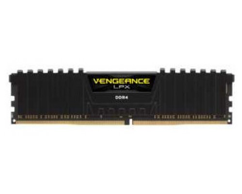 MEMORIA CORSAIR DDR4 8GB 1X8GB PC 3600 VENGEANCE LPX BLACK CMK8GX4M1D3600C18