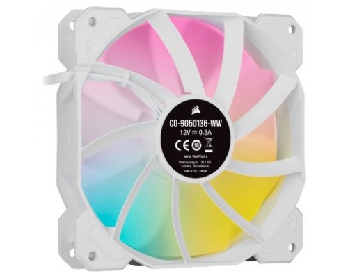 VENTILADOR CAJA CORSAIR AR120 SLIM SERIES AF120 ICUE RGB ARGB COMPATIBLE BLANCO SINGLE PACK CO-9050168-WW