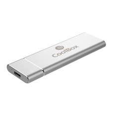 Mini carcasa disco duro - hdd - ssd coolbox coo - mcm - nvme nvme m.2 usb 3.1 gen usb tipo c 2 aluminio plata