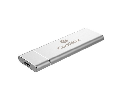 Mini carcasa disco duro - hdd - ssd coolbox coo - mcm - nvme nvme m.2 usb 3.1 gen usb tipo c 2 aluminio plata