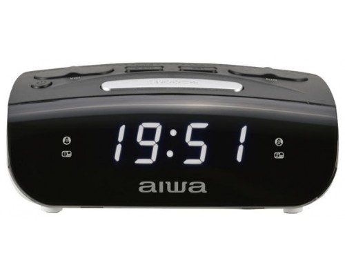 Radio reloj despertador aiwa cr - 15 negro