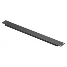 Panel Tapa Delantero 1U para Racks 19" Negro CROMAD