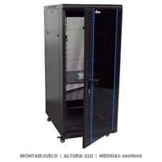 Rack 19" 22U 600 x 800 x 1018 Negro CROMAD