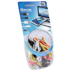 Pack 35 Cables Micro USB Colores Cromad