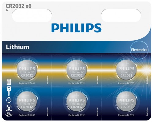 PHILIPS-PILA CR2032P6 01B