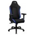 Aerocool CROWNBB Azul, Silla Gaming Ergonómica, Cojines Ajustables, Cuero Sintético Premium