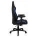 Aerocool CROWNBB Azul, Silla Gaming Ergonómica, Cojines Ajustables, Cuero Sintético Premium