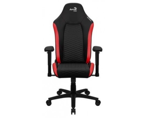 Aerocool CROWNBR Rojo, Silla Gaming Ergonómica, Cojines Ajustables, Cuero Sintético Premium