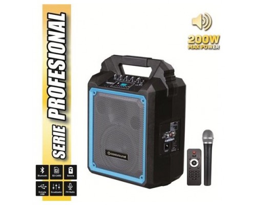 Altavoz Autoamplificado PRO200 6.5" 200W con Batería + MICRO serie PRO COOL Negro