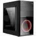 AEROCOOL CS-105 MICRO-ATX CASE, USB 3.0, RED RING LIGHT 120MM FAN, SIDE WINDOW, 5.25" BAY