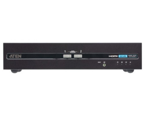 ATEN Switch KVM de seguridad avanzada HDMI dual display USB de 2 puertos (compatible con PSD PP v4.0)