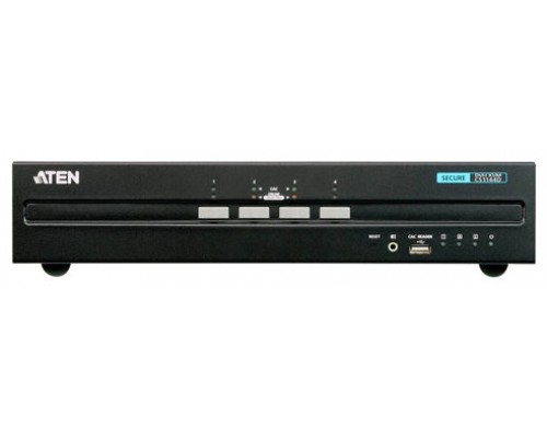 ATEN Switch KVM seguro DVI dual display USB de 4 puertos (compatible con PSS PP v3.0)