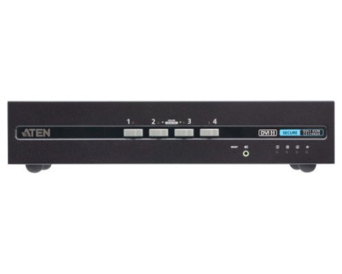 ATEN Switch KVM de seguridad avanzada DVI dual display USB de 4 puertos (compatible con PSD PP v4.0)