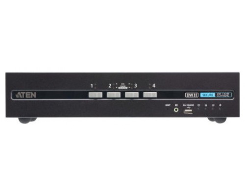 ATEN Switch KVM de seguridad avanzada DVI dual display USB de 4 puertos con CAC (compatible con PSD PP v4.0)