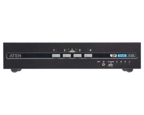 ATEN Switch KVM de seguridad avanzada DisplayPort dual display USB de 4 puertos con CAC (compatible con PSD PP v4.0)