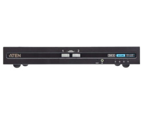 ATEN Switch KVM de seguridad avanzada DVI USB de 2 puertos (compatible con PSD PP v4.0)