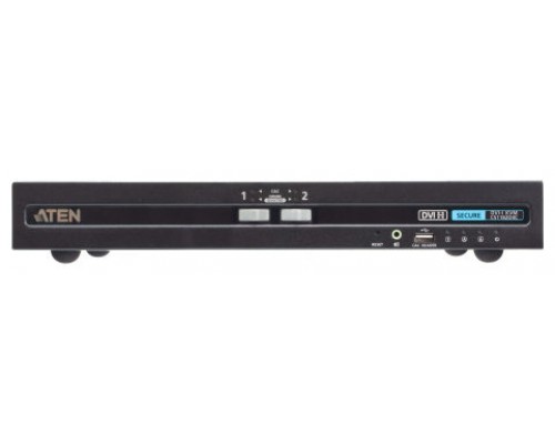 ATEN Switch KVM de seguridad avanzada DVI USB de 2 puertos con CAC (compatible con PSD PP v4.0)