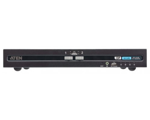 ATEN Switch KVM de seguridad avanzada DisplayPort USB de 2 puertos con CAC (compatible con PSD PP v4.0)