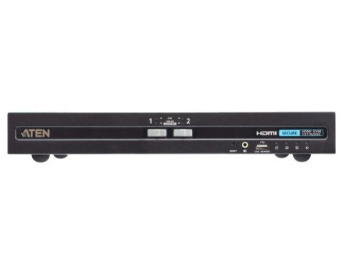 ATEN Switch KVM de seguridad avanzada HDMI USB de 2 puertos con CAC (compatible con PSD PP v4.0)