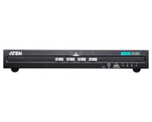 ATEN Switch KVM seguro DVI USB de 4 puertos (compatible con PSS PP v3.0)