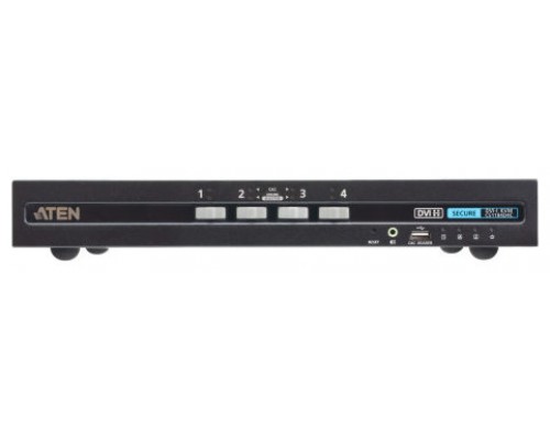 ATEN Switch KVM de seguridad avanzada DVI USB de 4 puertos con CAC (compatible con PSD PP v4.0)