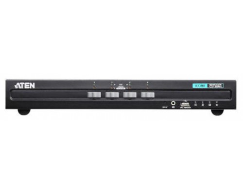 ATEN Switch KVM seguro HDMI USB de 4 puertos (compatible con PSS PP v3.0)