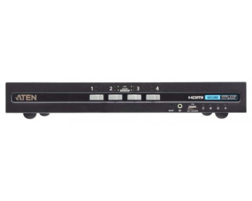 ATEN Switch KVM de seguridad avanzada HDMI USB de 4 puertos con CAC (compatible con PSD PP v4.0)