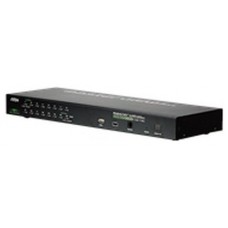 ATEN Switch KVM por IP VGA PS/2-USB de 16 puertos con acceso compartido desde consolas local/remota