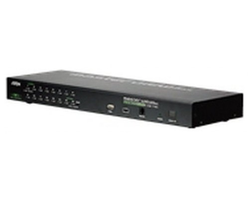 ATEN Switch KVM por IP VGA PS/2-USB de 16 puertos con acceso compartido desde consolas local/remota