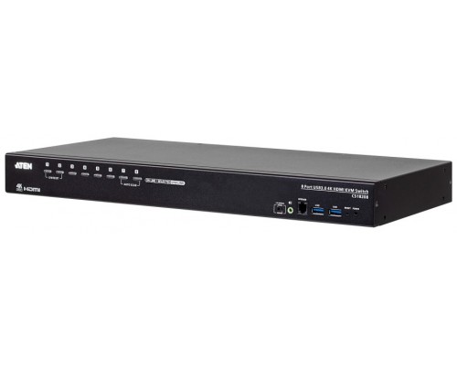 Aten Switch KVM HDMI 4K USB 3.0 de 8 puertos