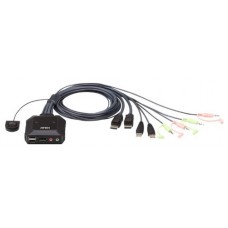 Aten CS22DP interruptor KVM Negro