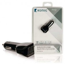 König CS31UC001BL cargador de dispositivo móvil Negro Auto