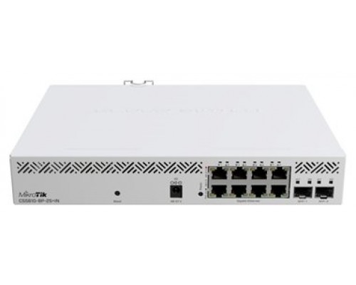 SWITCH MIKROTIK CSS610-8P-2S+IN 2X10 GIGABIT SFP+ PORT