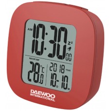 Reloj Despertador Digital Rojo Daewoo