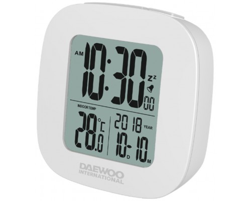 Reloj Despertador Digital Blanco Daewoo