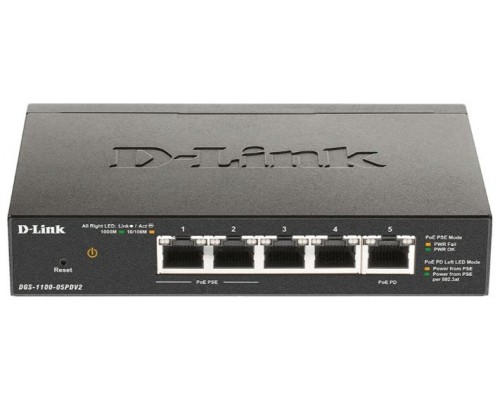 5-PORT POE GIGABIT SMART MANAGED