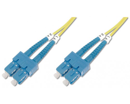 CABLE CONEXION FIBRA OPTICA DIGITUS SM SC a SC OS2 09/125 2m