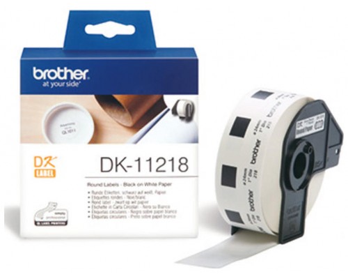 Etiquetas papel precortada brother dk11218 24mm