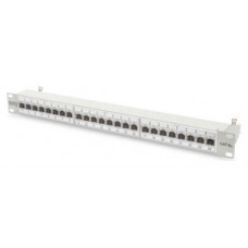 PATCH PANEL DIGITUS CAT6 CLASE E SIN APANTALLAR  24 PUERTOS RJ45 1U RACK NEGRO