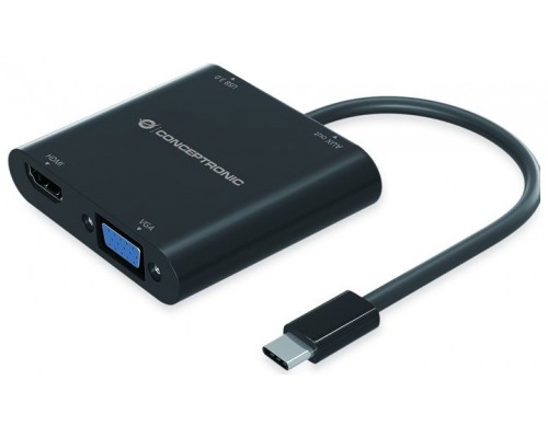 Adaptador conceptronic usb - c 4en1 donn09 hdmi