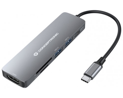 Adaptador usb - c 6en1 conceptronic donn11 hdmi