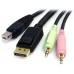 CABLE KVM 1 8M USB DISPLAYPORT