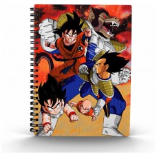 Libreta efecto 3d goku vs vegeta