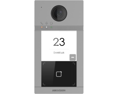 Hikvision Digital Technology DS-KV8113-WME1(B)/FLUSH sistema de intercomunicación de video 2 MP Negro, Gris