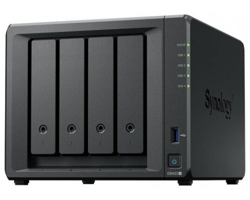 NAS SYNOLOGY DS423+BASTIDOR (8U) ETHERNET NEGRO J4125